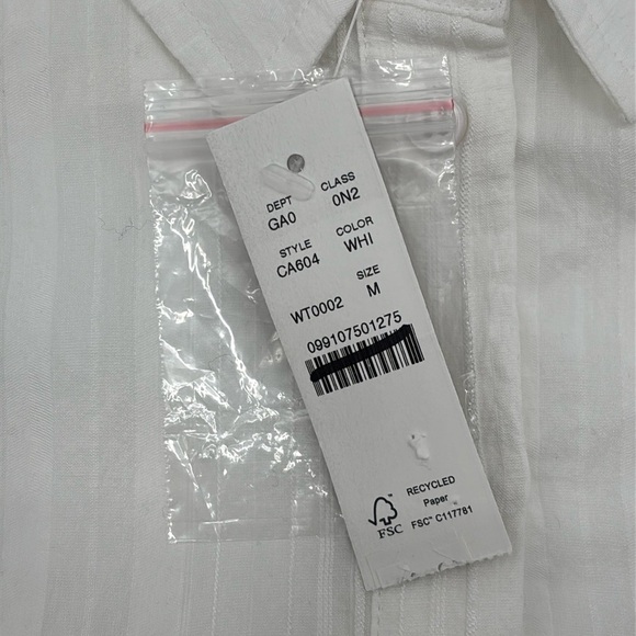 J. Crew Textured popover top size Medium NWT CA604 - Picture 5 of 9